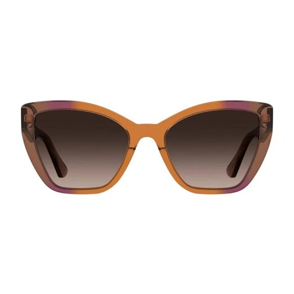 NEW MOSCHINO SUNGLASSES BROWN ORANGE WOMEN EYEWEAR MOSCHINO MOS155/S 012J FF